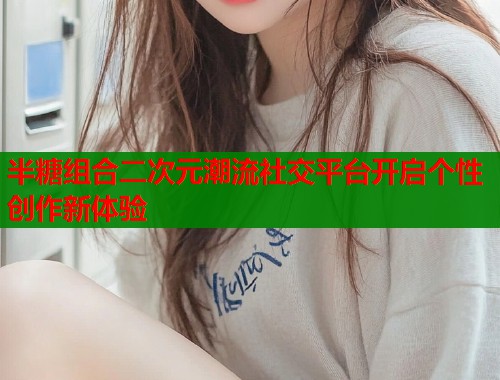 半糖组合二次元潮流社交平台开启个性创作新体验  第1张